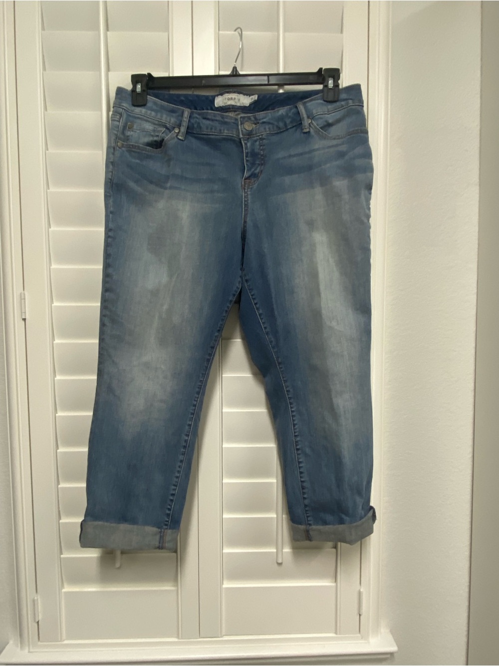 Torrid Boyfriend Raw Hem Jeans - Rolled Hem
